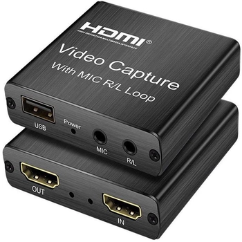 HDMI-USB зовнішня карта відеозахоплення для ноутбуків, ПК, смартфонів VCC03 для запису відео з екрану та стримінгу