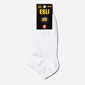 Носки мужские короткие хлопковые ESLI E 19С-146СПЕ 29 р Белые (4810226499184)
