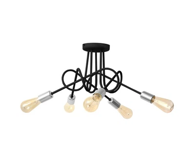 Люстра Oksford 5 Black Chrome