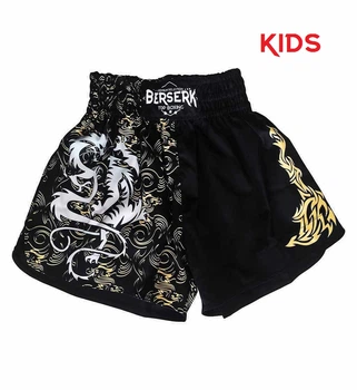 Шорты BERSERK SPORT Muay Thai Fighter 146 - 152 см black (014460)