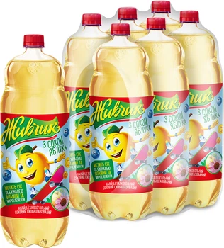 Упаковка напою соковмісного Живчик Яблуко 2 л х 6 пляшок (9865060008264)