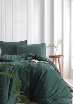 Сімейний комплект Limasso Standart Dark Green Варена Бавовна
