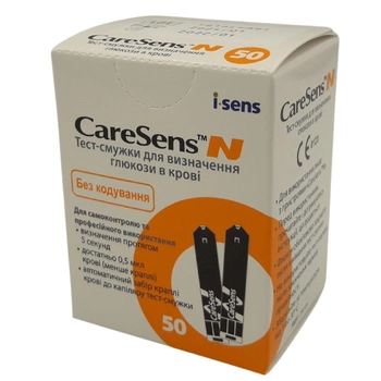 Тест полоски для глюкометров «CareSens-N», i-Sens, 50шт.