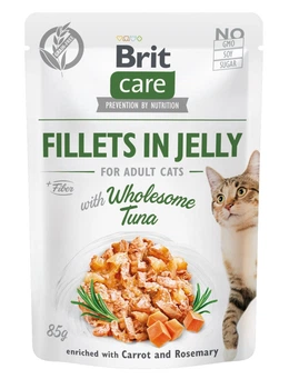 Влажный корм для кошек Brit Care Cat pouch 85 г (с тунцом в желе) (8595602540556)