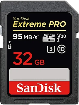 SDHC (UHS-1 U3) SanDisk Extreme Pro 32Gb class 10 V30 (95Mb/s, 633x)