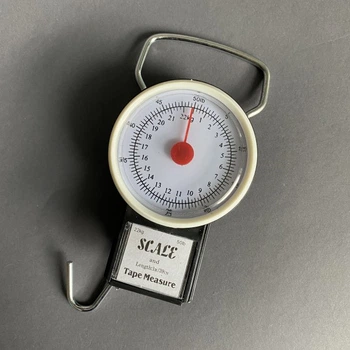 Ручные весы SCALE пружинные механические багажные до 22 кг Черный (VK-6609) TRG-128678