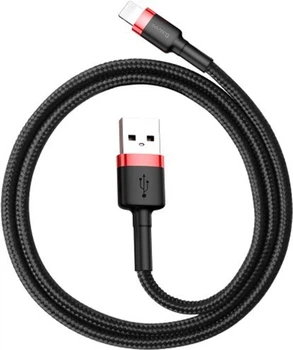 Кабель BASEUS Cafule Cable USB for Lightning Red/Black 0.5м (CALKLF-A19)