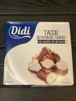 Восьминіг у соняшниковій олії Didi Tacos тихоокеанський шматочками 266г