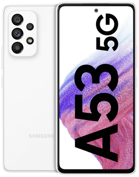 Смартфон Samsung Galaxy A53 5G 8/256Gb Awesome White SM-A536E/DS (UA-UCRF) Seller Refurbished