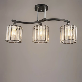 Люстра потолочная Light House SC-18215/3 BK+CR 60*14*25.5 черный + хром