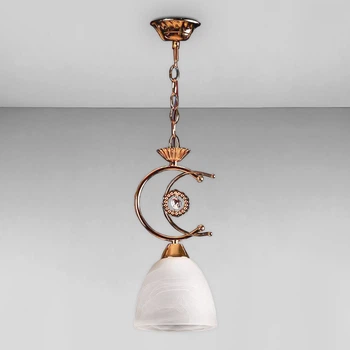Люстра подвесная Light House SH-18234/1A FG 150*150*290 E27 золото плафон белый