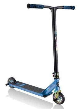Трюковый самокат Globber GS 900 Deluxe Black-Blue Neo Chrome (627-100)
