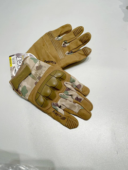 Тактичні сенсорні рукавички порожнисті Mechanix M-Pact Мультикам M (E-0011-2)