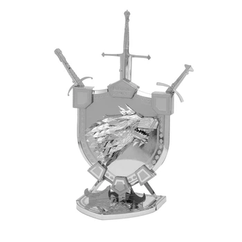 Металлический конструктор 3Д Metal Earth Iconx - Game of Thrones - House Stark Sigil, ICX125