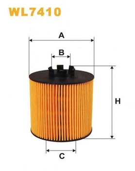 Фильтр масла WIX FILTERS 650/2 = WL7410 WIX Filters (WL7410)