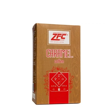 Молотый кофе ZFC Caramel Карамель 20% арабики 80% робусты 250 г