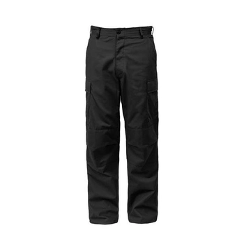 Тактичні штани Rothco Fit Zipper Fly BDU Pants Чорний XL 2000000077802