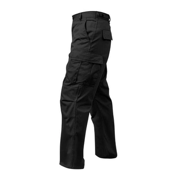 Тактичні штани Rothco Fit Zipper Fly BDU Pants Чорний S 2000000077833