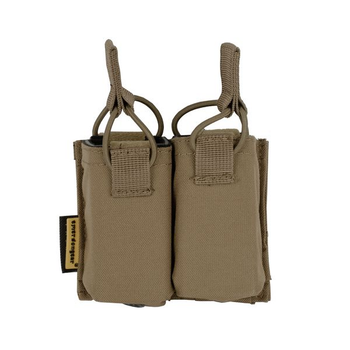 Магазинный Подсумок Emerson Double Magazine Pouch для жилета S&S Precision коричневый 2000000091846