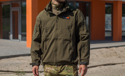 Куртка військова SoftShell 5.11 L Олива