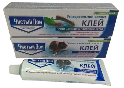 Нетоксичный клей против грызунов и вредителей плодовых деревьев "Чистый Дом" 60 гр. Техноэкспорт