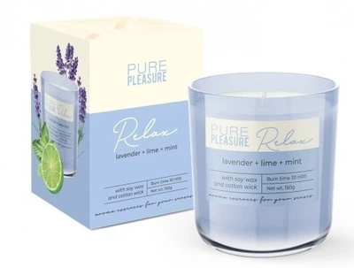 Свічка ароматизована в склі Bartek Candles Чисте задоволення (Relax) 150г.