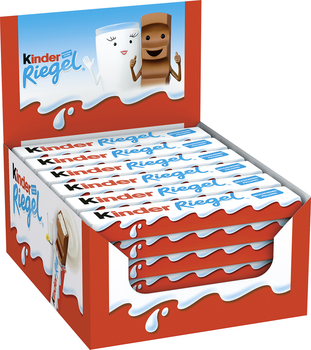 Упаковка Молочного шоколаду Kinder Chocolate Maxi з молочною начинкою 21 г х 36 шт (4008400223612)
