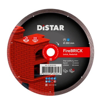 Круг алмазный Distar для огнеупорного кирпича 250*25,4 FIREBRICK (11120159015)