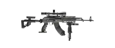 Система планок FAB для AK 47/74, 5 планок, алюминий, черная (7000421)