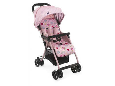 Прогулочная коляска Ohlala 3 Stroller Candy Pink, Chicco (розовая с рисунком), 79733.20