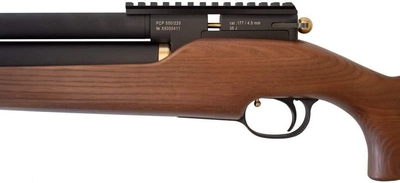 Пневматична гвинтівка (PCP) ZBROIA Хортиця 450/220 (кал. 4,5 мм, коричневий) (Z26.2.4.015)