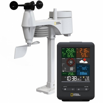 Метеостанция National Geographic Weather Center 5-in-1 256 colour черный NtnlGgrphc927576