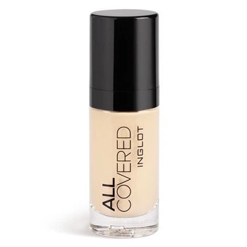 Тональный крем Inglot All Covered Face Foundation LC010 35мл светлый бежевый персик
