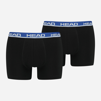 Набір трусів шорти чоловічий HEAD Basic Boxer 701202741-008 XL (2 шт) Чорний з синім (8720245174930)
