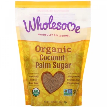 Органічний цукор із кокосової пальми, Wholesome Sweeteners, Inc., 16 oz (454 г)