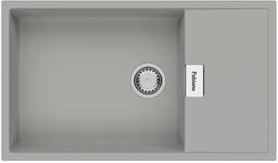 Кухонне миття Fabiano Cubix 86x50 XL Grey Metallic 8221.201.0974