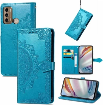 Чохол Vintage для Motorola Moto G60 книжка шкіра PU з візитницею блакитний