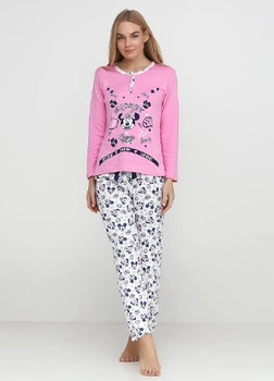 Пижама плотный трикотаж Rinda Pijama 1255_pink 2XL Розовый