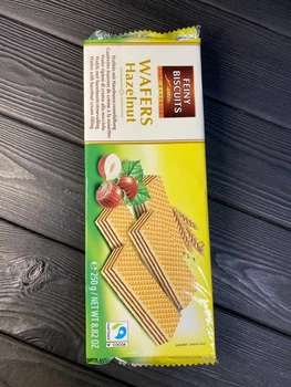 Вафли Feiny Biscuits Wafers Hazelnut с фундуком 250г