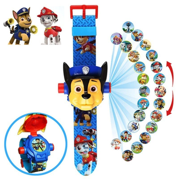 Часы наручные детские с 3d проектором "Щенячий патруль (Paw Patrol)/ Гончик Чейз" 1002-07