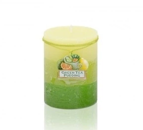 Свічка ароматизована Bartek Candles Зелений чай (Пудинг) Циліндр 70*90мм