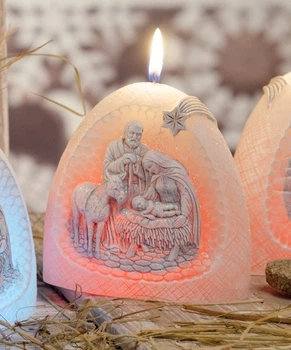 Свічка з діодом Bartek Candles Різдвяна ніч (шопка)