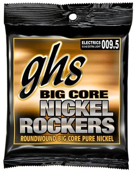 Струни для електрогітари GHS BCXL (9-43 Nickel Rockers Big Core)
