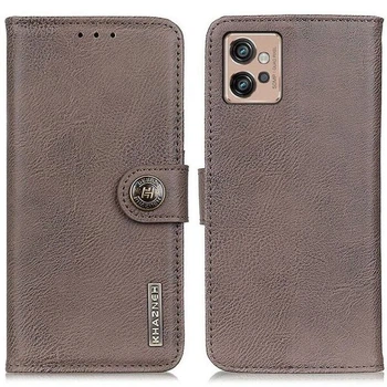 Чехол-книжка с застежкой KHAZNEH Wallet Cover для Motorola Moto G32 - Khaki