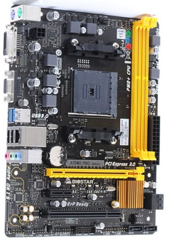 Материнская плата Socket FM2+ / FM2 BioSTAR A70MD PRO ( sFM2+ / FM2, DDR3, USB 3.0, SATA 3, AMD A70M , PCI-Ex16 ) Б/У