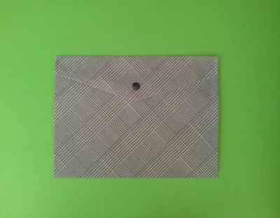 Канц Папка конверт на кнопке А5+ "Axent" /1496-20-A/ Tartan Olive (1/12)