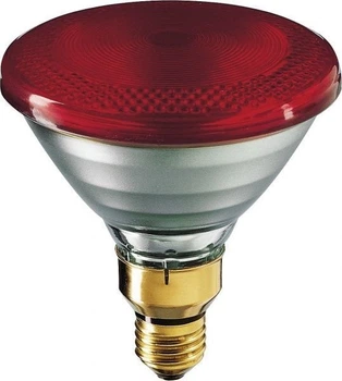 Лампа инфракрасная Philips, PAR38, красная 175W (63135)