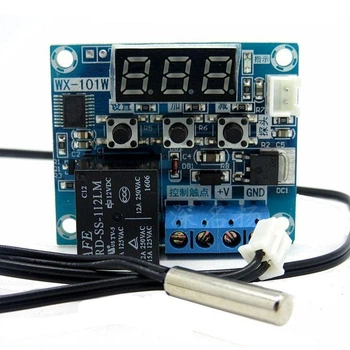 Терморегулятор цифровой WX-101 бескорпусной DC12V/DC5V (-40...+120) 0.1 градус (7344)