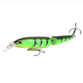 Воблер секційний Long Tall Minnow ХY-54 9 г 105 мм заглиблення 50-150 см світло-тигровий