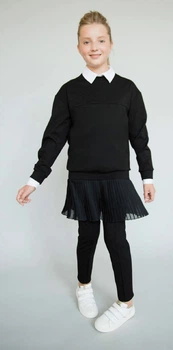 Свитшот для девочки NAYA DR-NFW19-35 черный 170